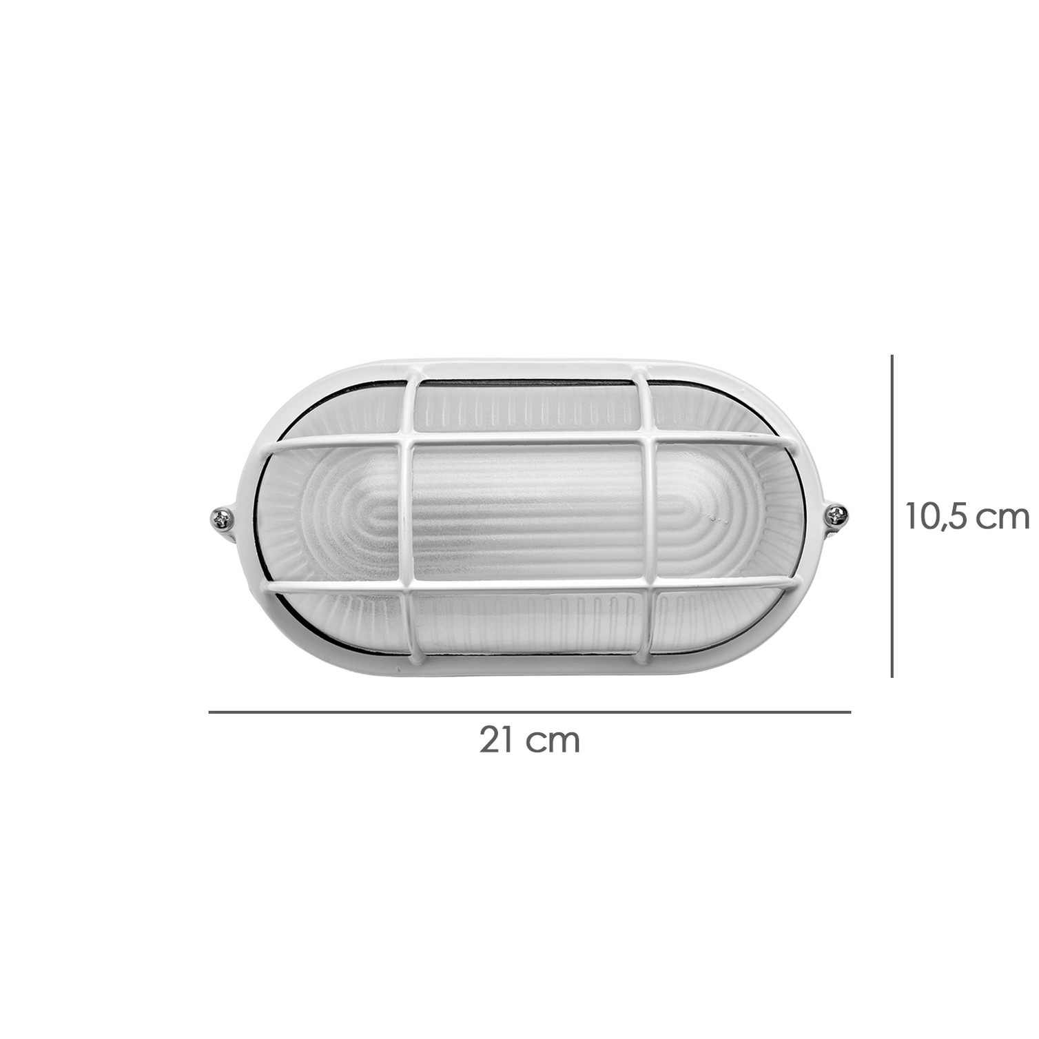 Plafon Industrial Oval Blanco.