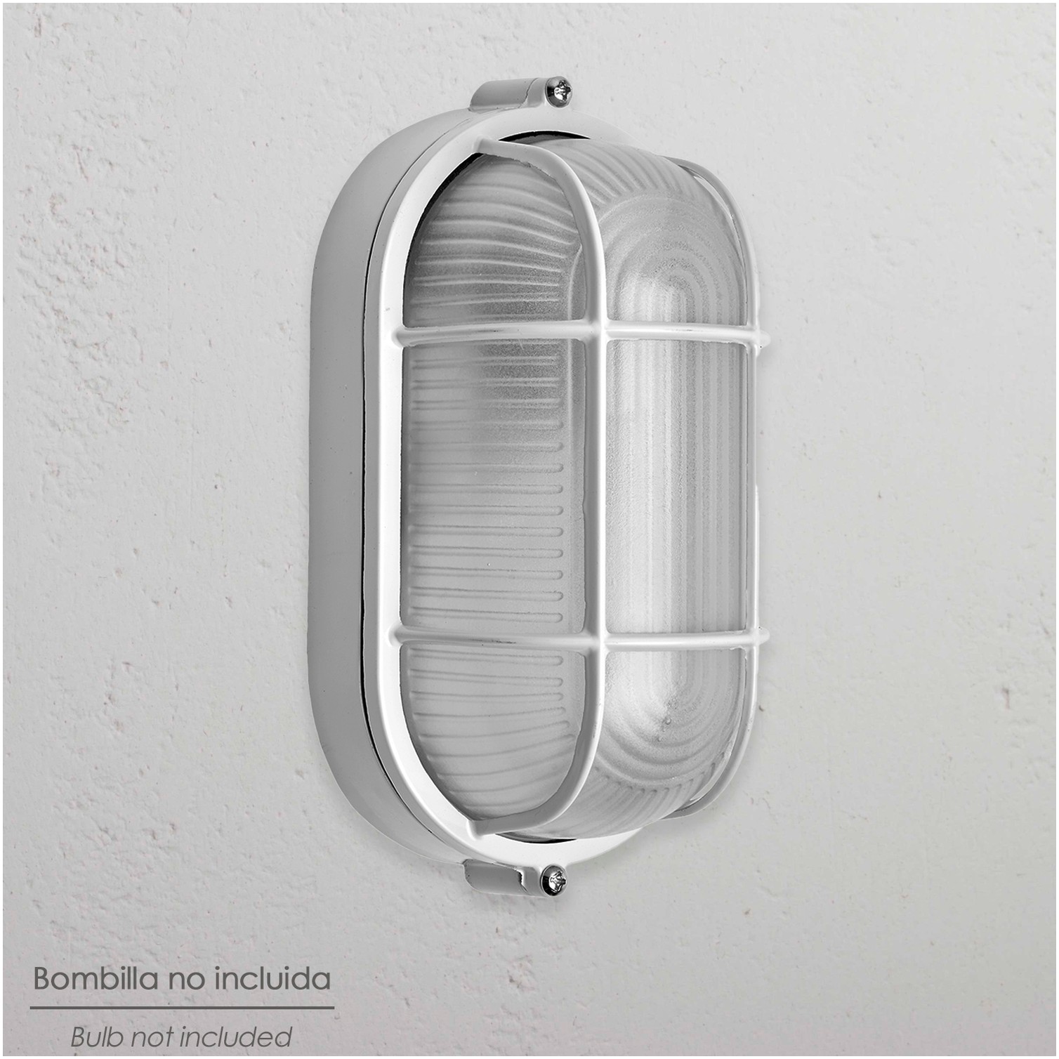 Plafon Industrial Oval Blanco.