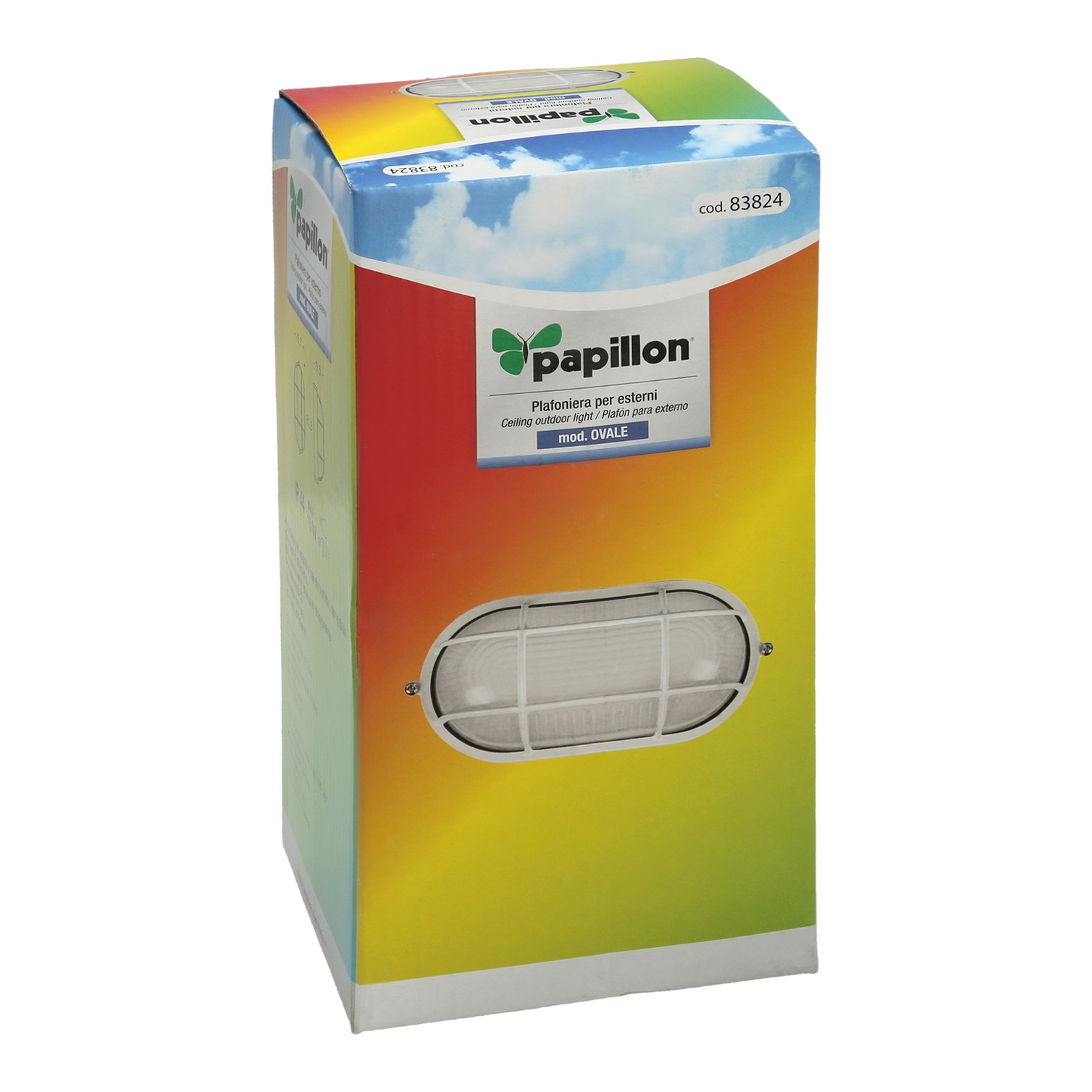 Plafon Industrial Oval Blanco.