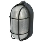 Plafon Industrial Ovalado Negro