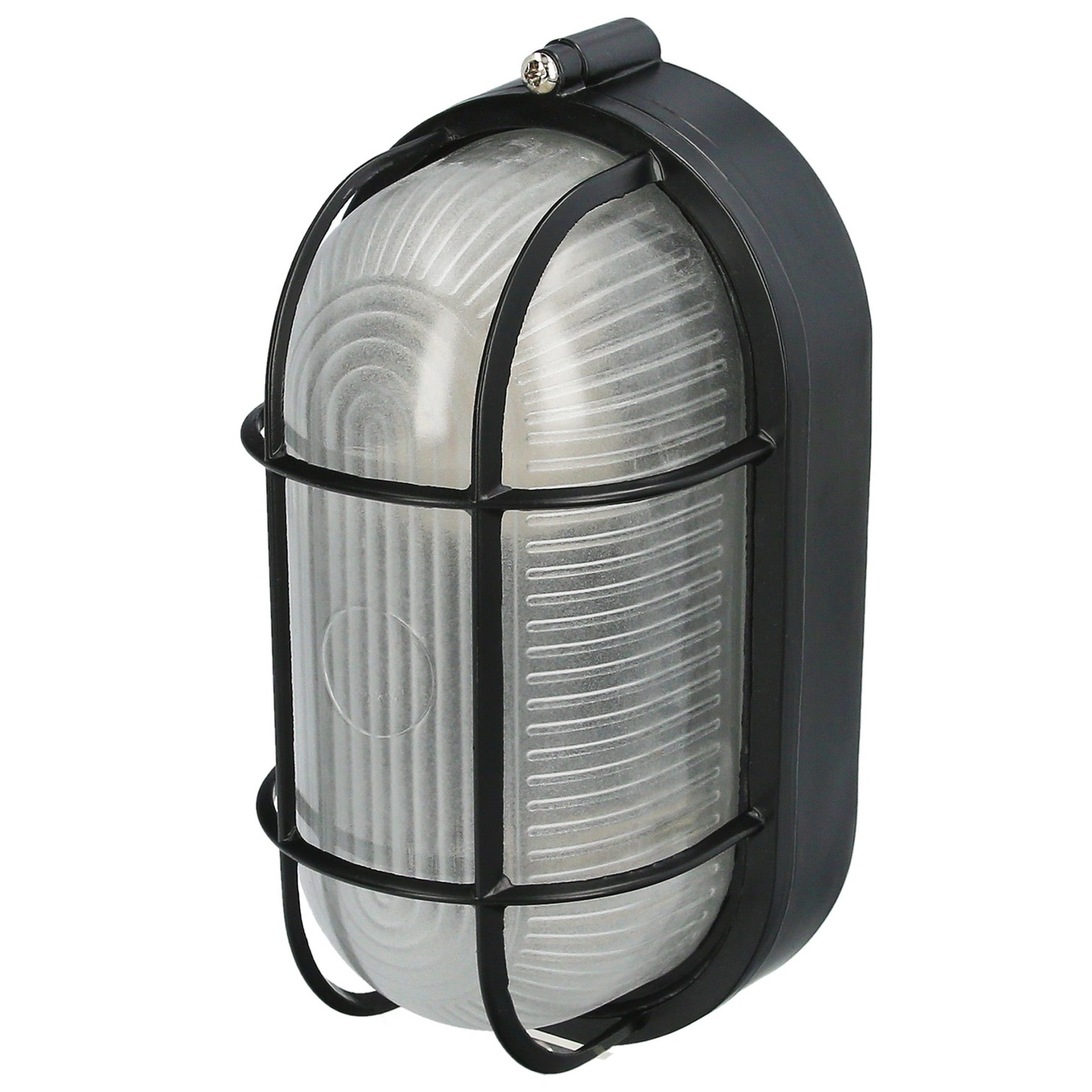 Plafon Industrial Ovalado Negro
