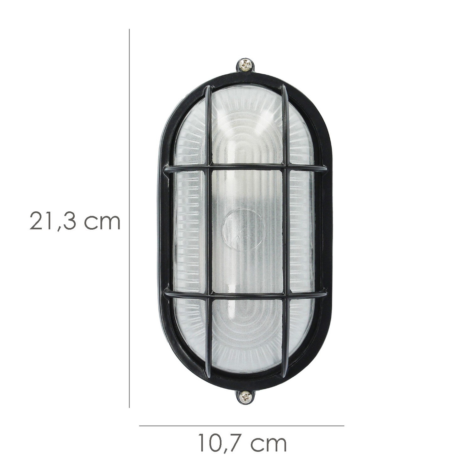 Plafon Industrial Ovalado Negro