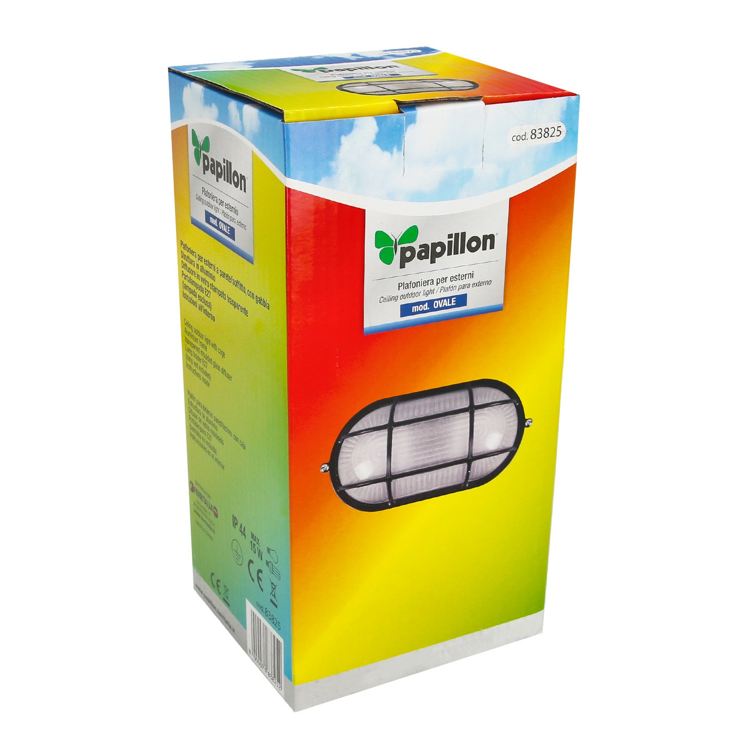 Plafon Industrial Ovalado Negro