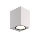 Lampara Aplique Cuadrado GU10 IP65 Color Blanco Aplique Techo, Luz Jardín, Lámpara Jardín, Luz Exterior, Aplique Jardín