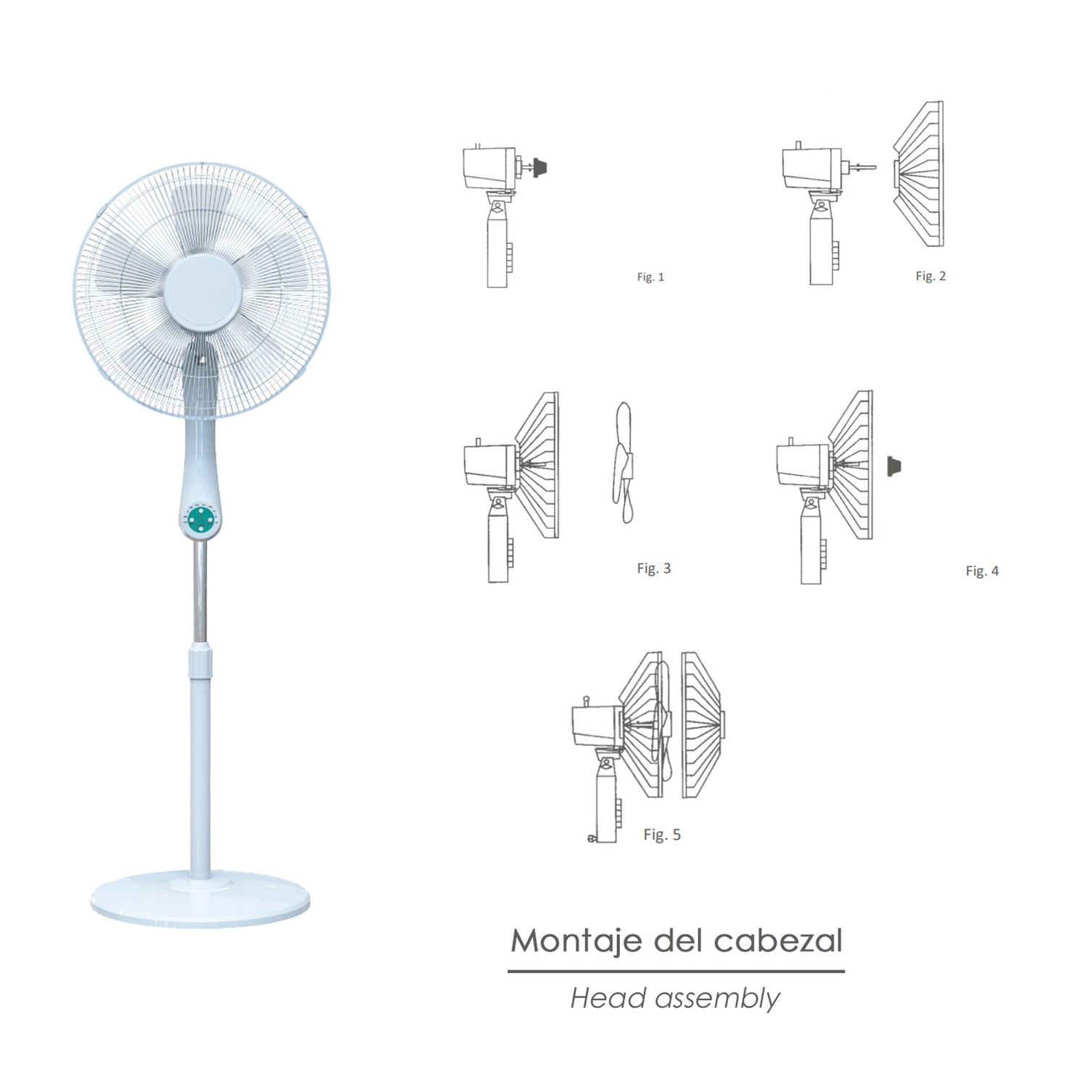Ventilador Suelo Silencioso Con Mando. Ø 43 cm. Altura 140cm. 55 watt. 55 watt. Ventilador programable. Ventilador oscilante.