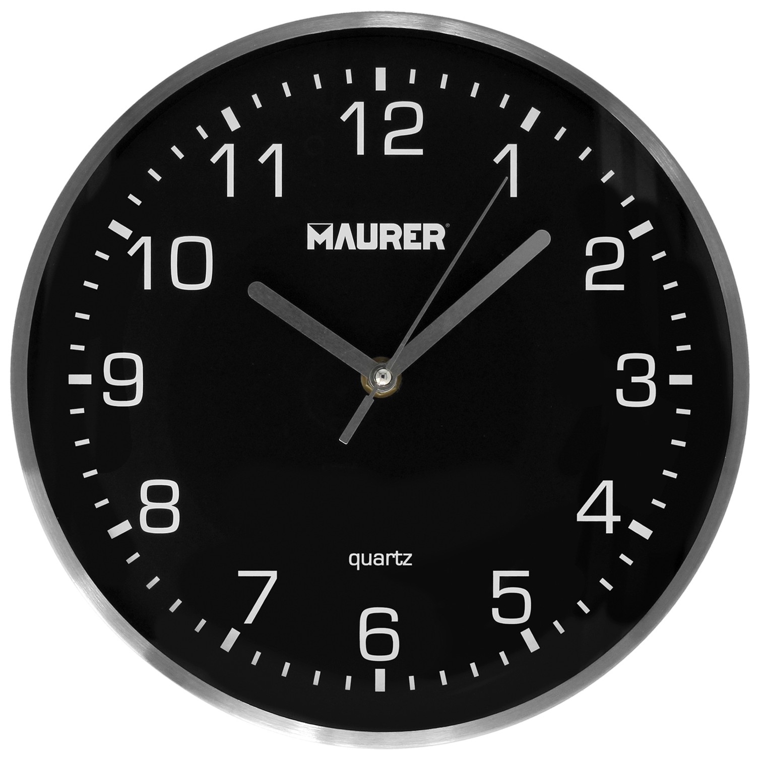 Reloj De Pared Ø 25 Cm Negro