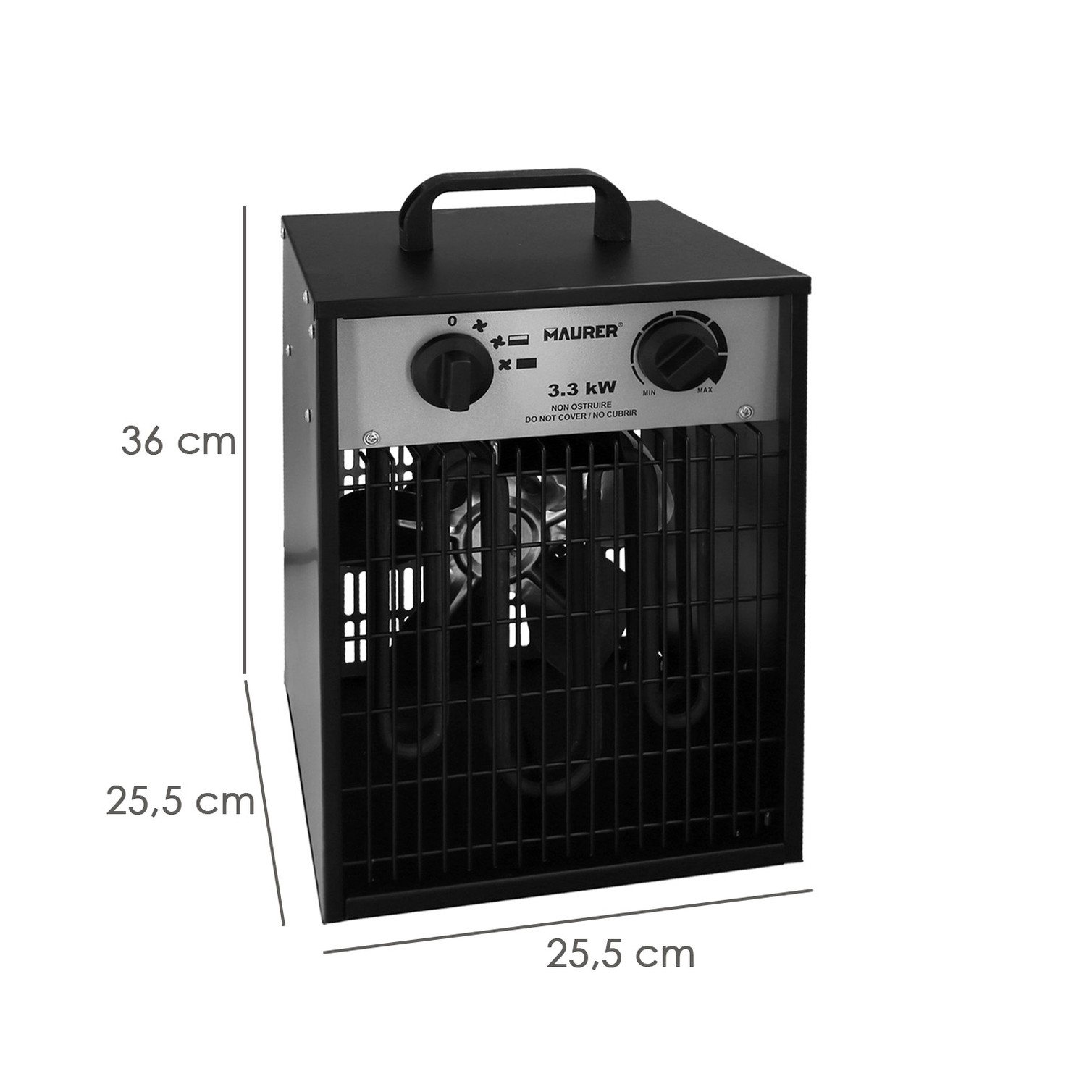 Calefactor Industrial 1650 / 3300 Watt. Cañon Aire Caliente.