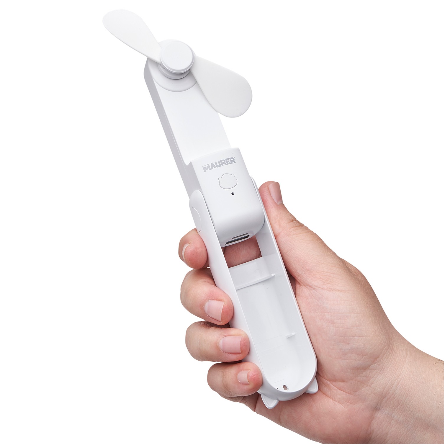Mini Ventilador Plegable Recargable A Bateria. 3 Velocidades Funcion Powerbank