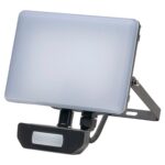 Foco Led Plano 10 Watt. 900 Lumens. Luz blanca 4000ºK Protección IP65. Cuerpo Aluminio. Con Sensor.