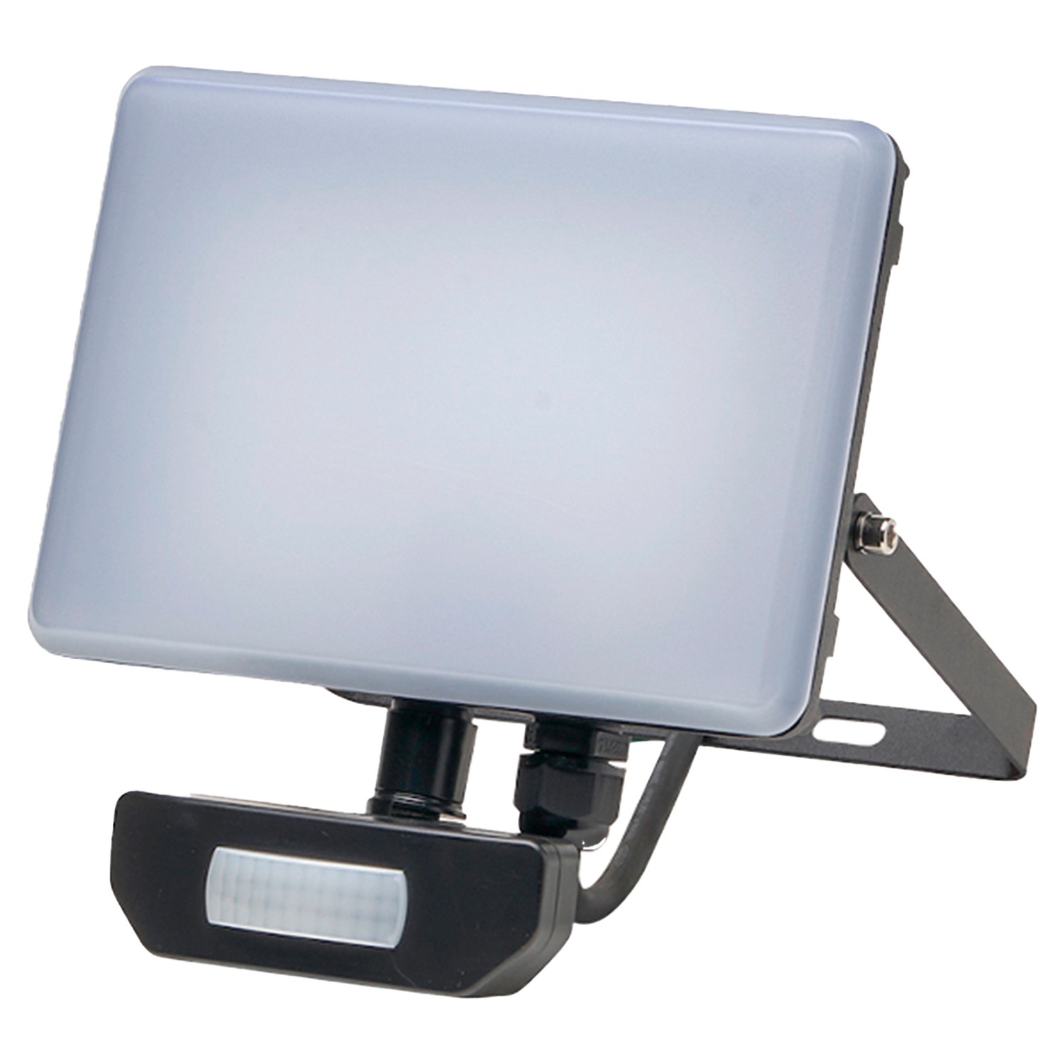 Foco Led Plano 10 Watt. 900 Lumens. Luz blanca 4000ºK Protección IP65. Cuerpo Aluminio. Con Sensor.