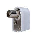 Conector Tv Macho Acodado 9,5 mm.