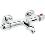 Monomando "Línea Flow" Baño y Ducha Termostático Con Cartucho ceramico Ø 40 mm.