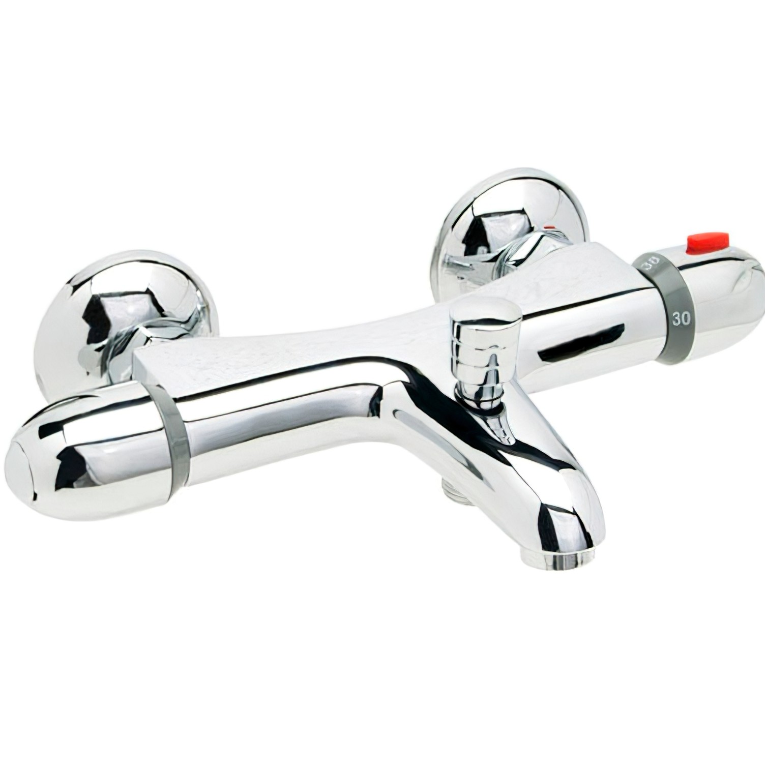 Monomando "Línea Flow" Baño y Ducha Termostático Con Cartucho ceramico Ø 40 mm.
