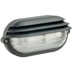 Plafón Palpebra IP54 Oval Negro