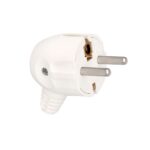 Clavija / Enchufe Salida Lateral 16 A. 250 V. Blanca