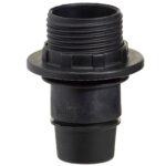 Portalamparas 4 A. E-14 Con Rosca + Arandela Negro