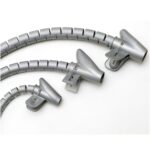 Organizador Cables Con Clip Gris 15 mm. 2,5 M.