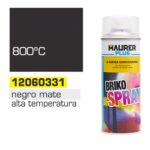 Spray Pintura Resistente Altas Temperaturas Negro Mate 400 ml.