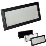 Plafón Empotrar Rectangular Negro