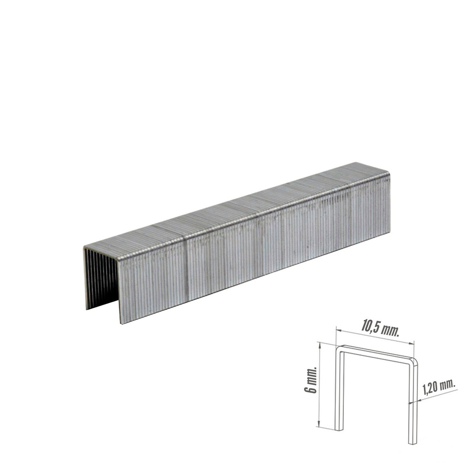 Grapa Maurer Numero 4 / 6 mm. 1.250 piezas