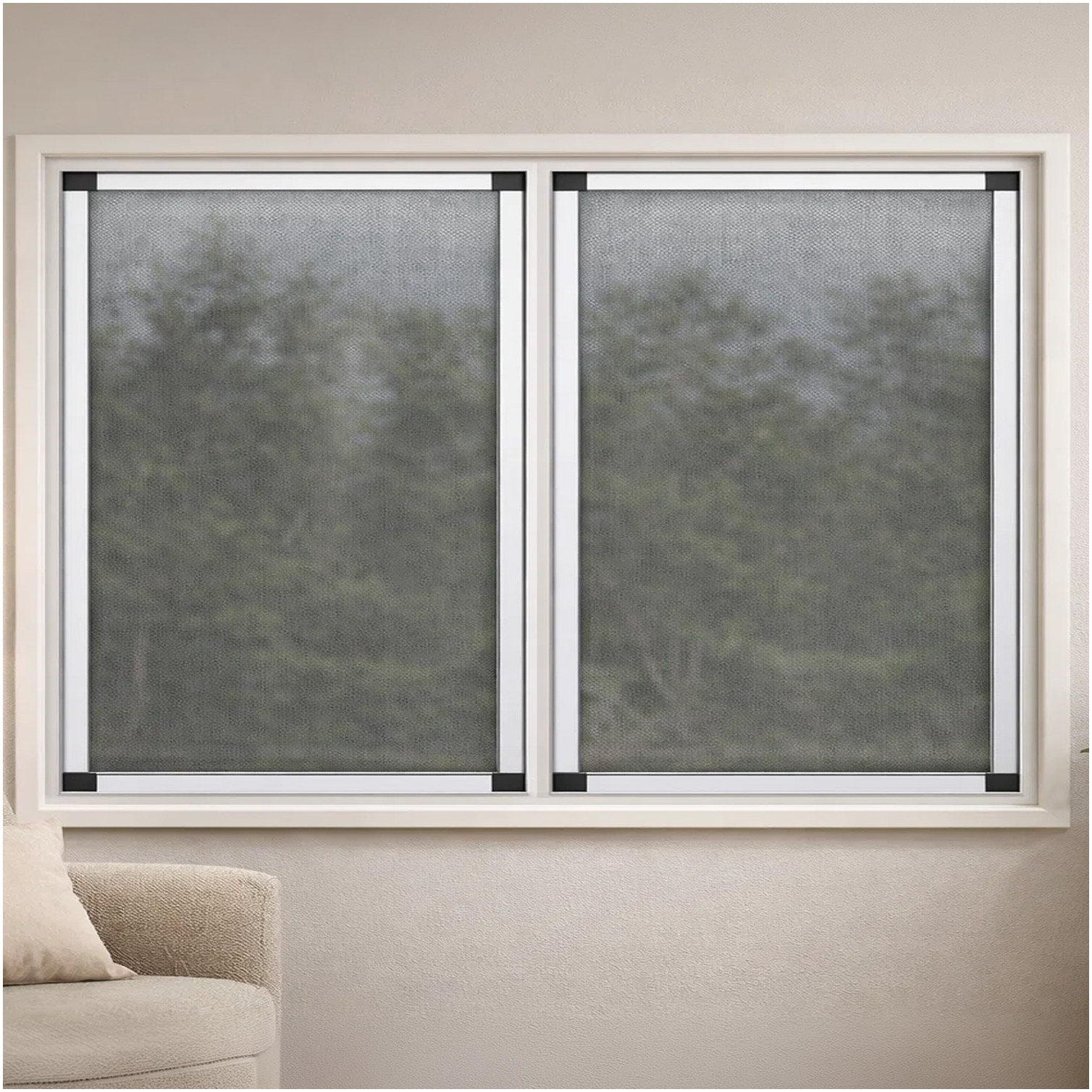 Mosquitera Extensible Marco Aluminio 75 x 100/192 cm. Kit Mosquitos, Mosquitera Ajustable, Mosquitera Universal