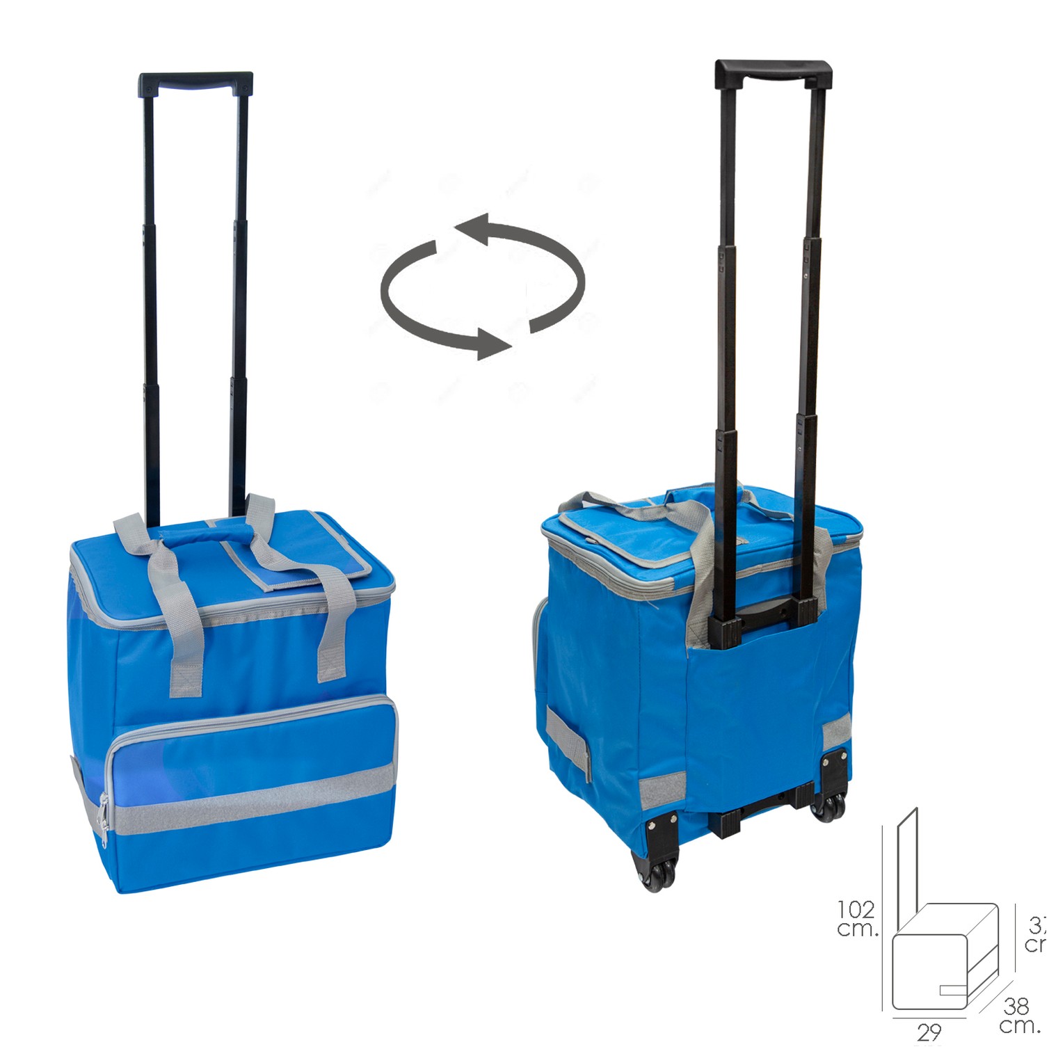 Nevera Bolsa Termica 38 Litros Azul Trolley
