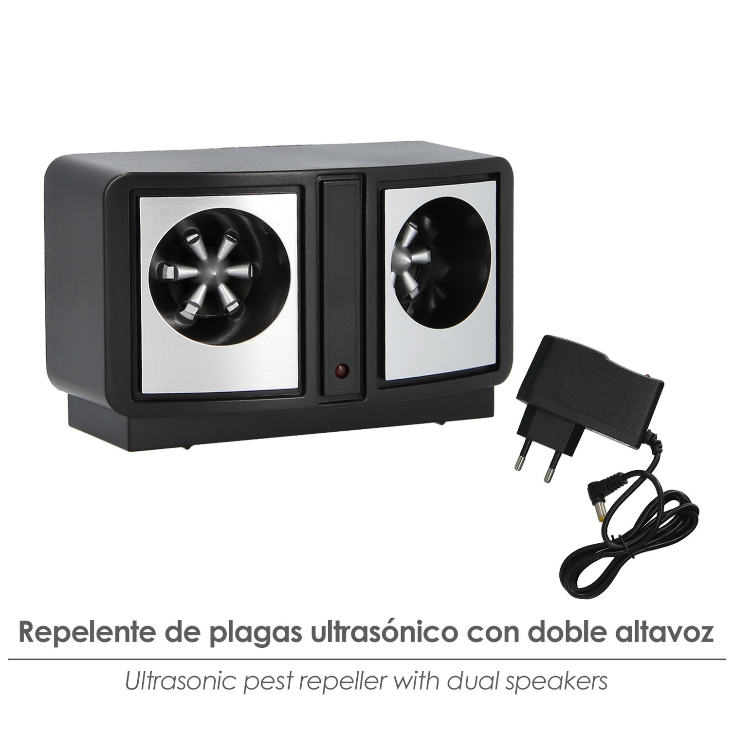 Ahuyentador Ultrasonidos Ratas/Ratones 300 m².