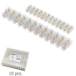 Regleta 12 Fichas Empalme 2 A. - 2,5 mm² (Paquete 10 Regletas)