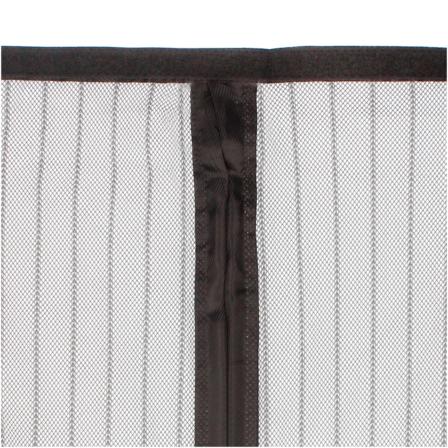 Cortina Mosquitera Para Puertas Con Cierre Central Magnetico Automatico 120 x 240 (Alt.) cm. Color Negro.
