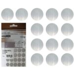 Tapatornillos Adhesivos Gris Metalizado. (Blister 20 unidades)