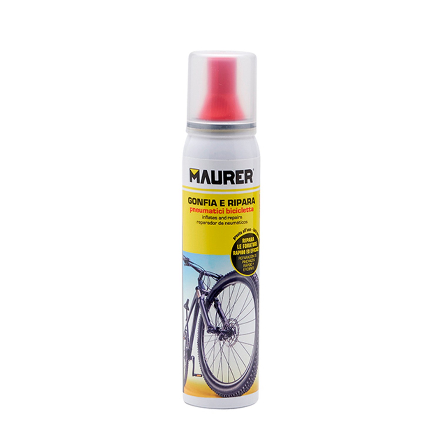 Spray Reparador Inflador Rueda Bicicleta 100 ml.