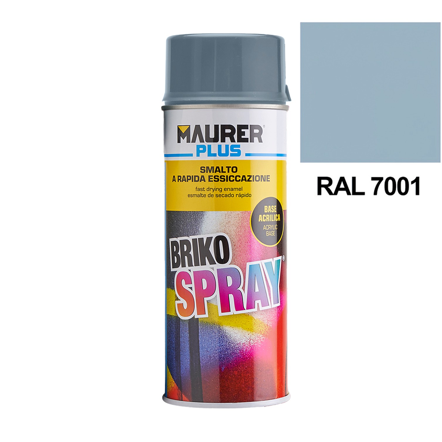 Spray Pintura Gris Plata 400 ml.