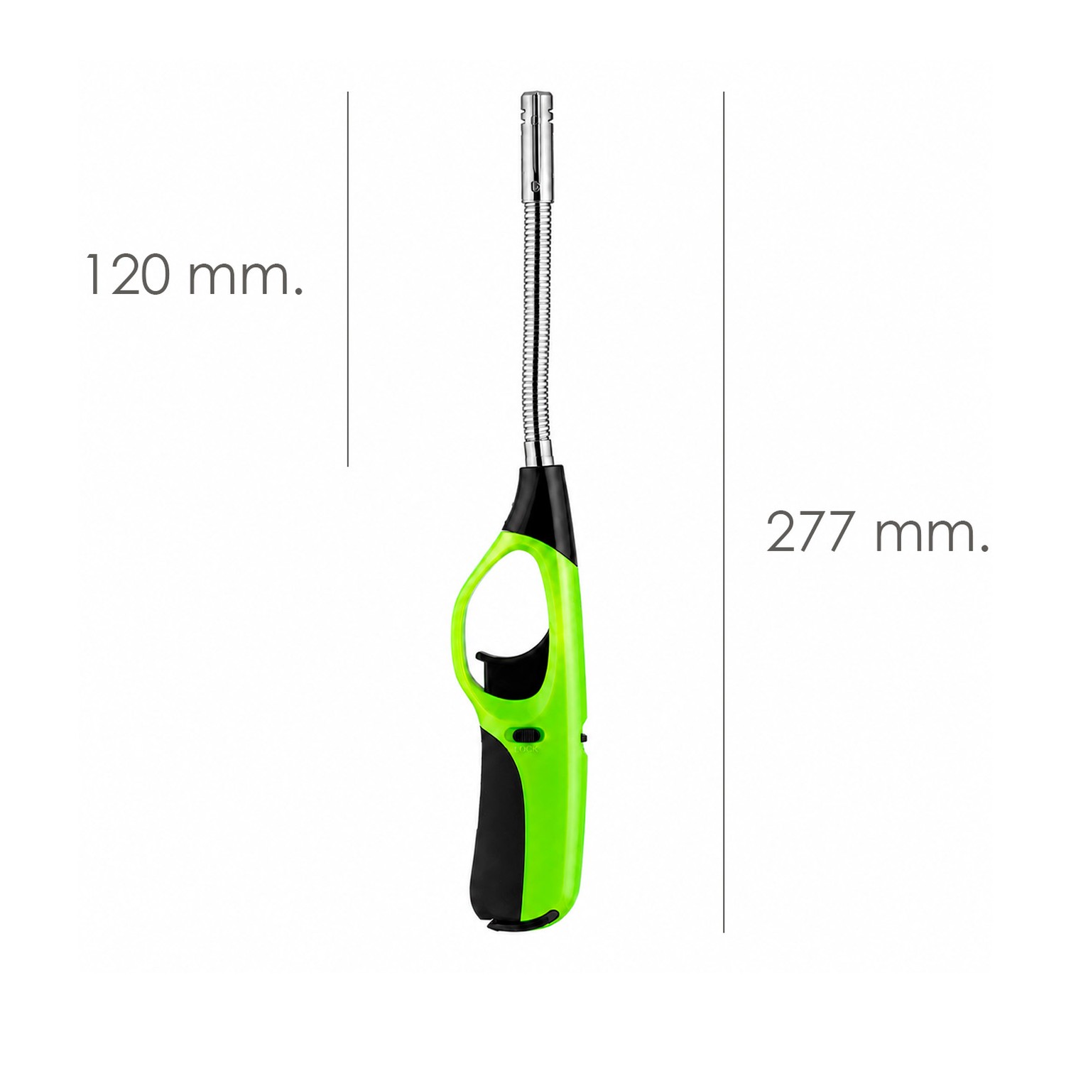 Encendedor Cocina Gas Con Llama Tubo Flexible 280 mm.