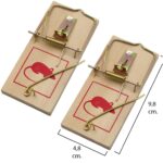 Trampas ratones madera 9.8 x 4.8 cm. (2 unidades)