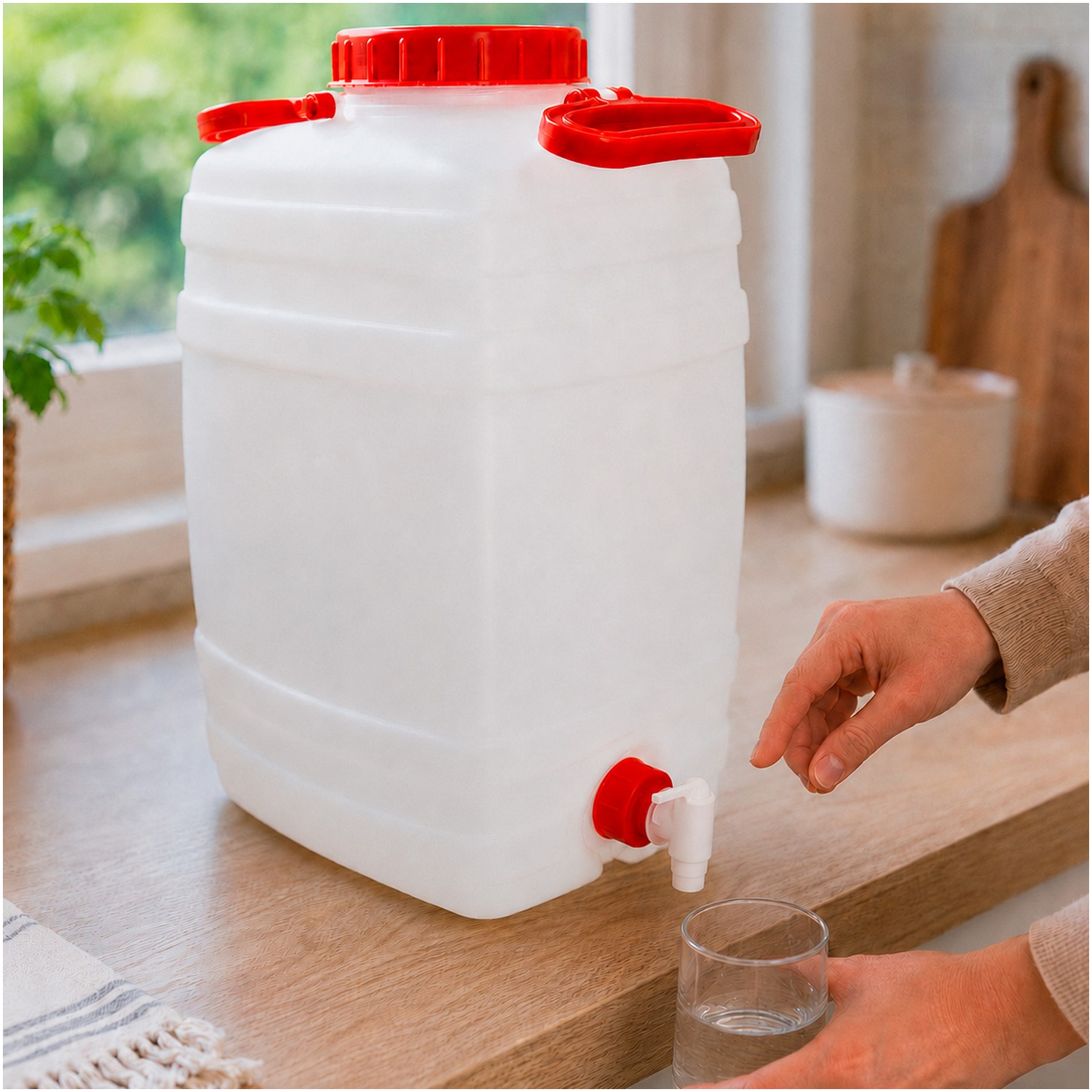 Bidon Alimentario Garrafa Plastico 25 Litros Con 2 Asas