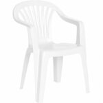 Silla Respaldo Bajo Resina Monobloc, Color Blanco, Modelo Lyra
