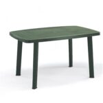 Mesa Resina Verde 140x90 cm.