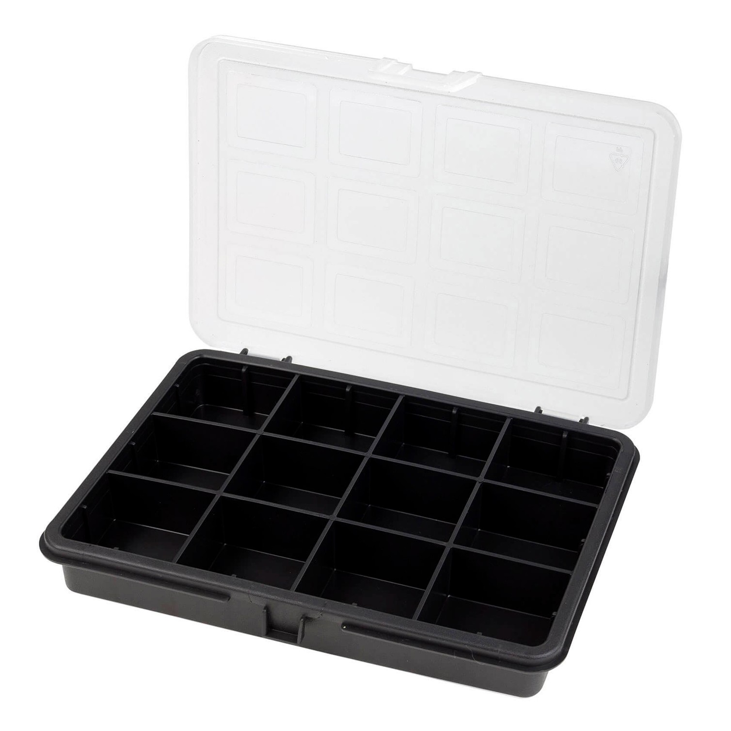 Organizador Plastico 12 Compartimentos 180x128x32 mm. Caja Almacenaje, Malentin Organizador, Organizador Plastico