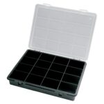 Organizador Plastico 16 Compartimentos 242x188x37 mm. Caja Almacenaje, Malentin Organizador, Organizador Plastico