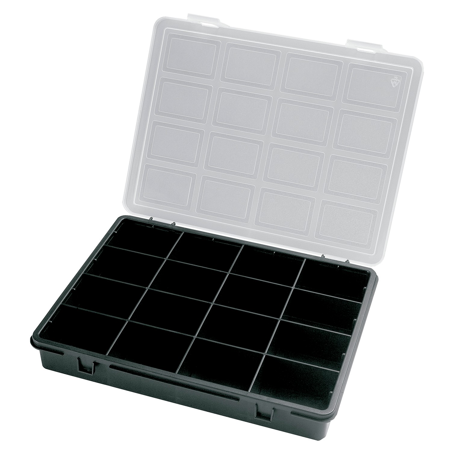 Organizador Plastico 16 Compartimentos 242x188x37 mm. Caja Almacenaje, Malentin Organizador, Organizador Plastico
