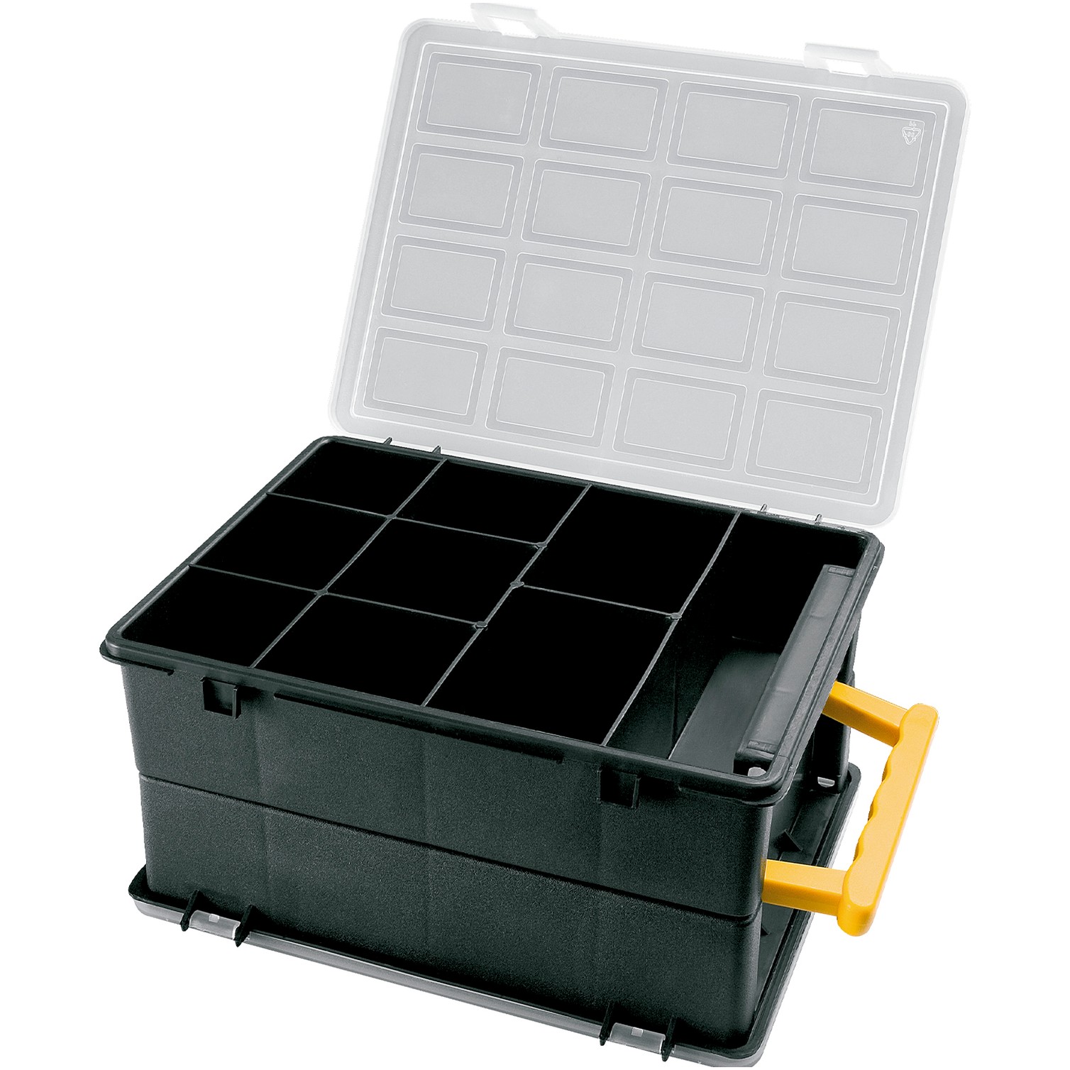 Maletin Organizador Doble 18 Compartimentos 242x188x120 mm.