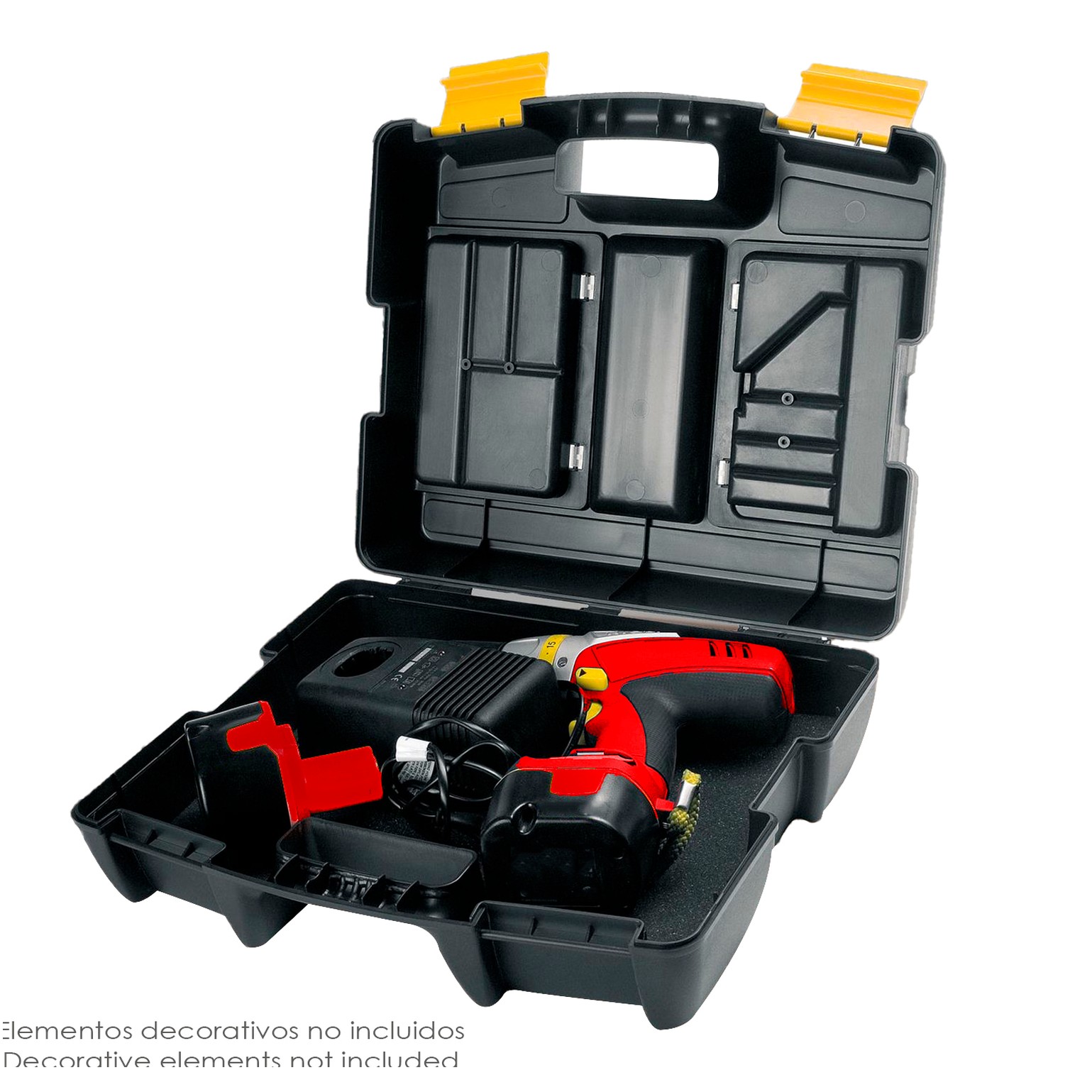 Maletin Electroportatiles 400x340x133 mm. Caja Almacenaje, Malentin Organizador, Organizador Plastico