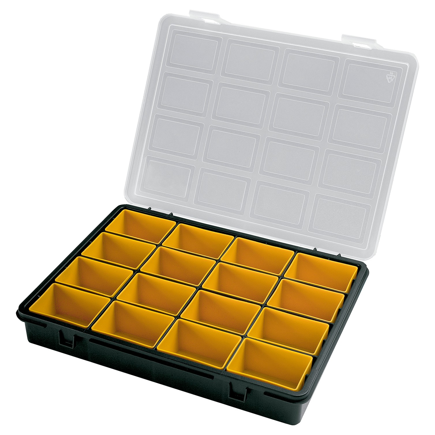 Organizador Plastico 16 Compartimentos Extraibles 242x188x37 mm. Caja Almacenaje, Malentin Organizador, Organizador Plastico