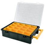 Maletin Organizador Plastico 16 Compartimentos Extraibles 242x188x60 mm. Caja Almacenaje, Malentin Organizador,