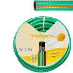 Manguera Verde Trebol Trenzado 15 mm. - 5/8" Rollo 50 Metros [+3 variaciones de Diametro/Metros Disponibles]