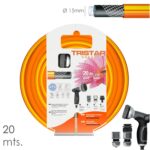 Manguera Tricotado No Torsion 15 mm. - 5/8" Rollo 20 Metros Con Kit de Riego