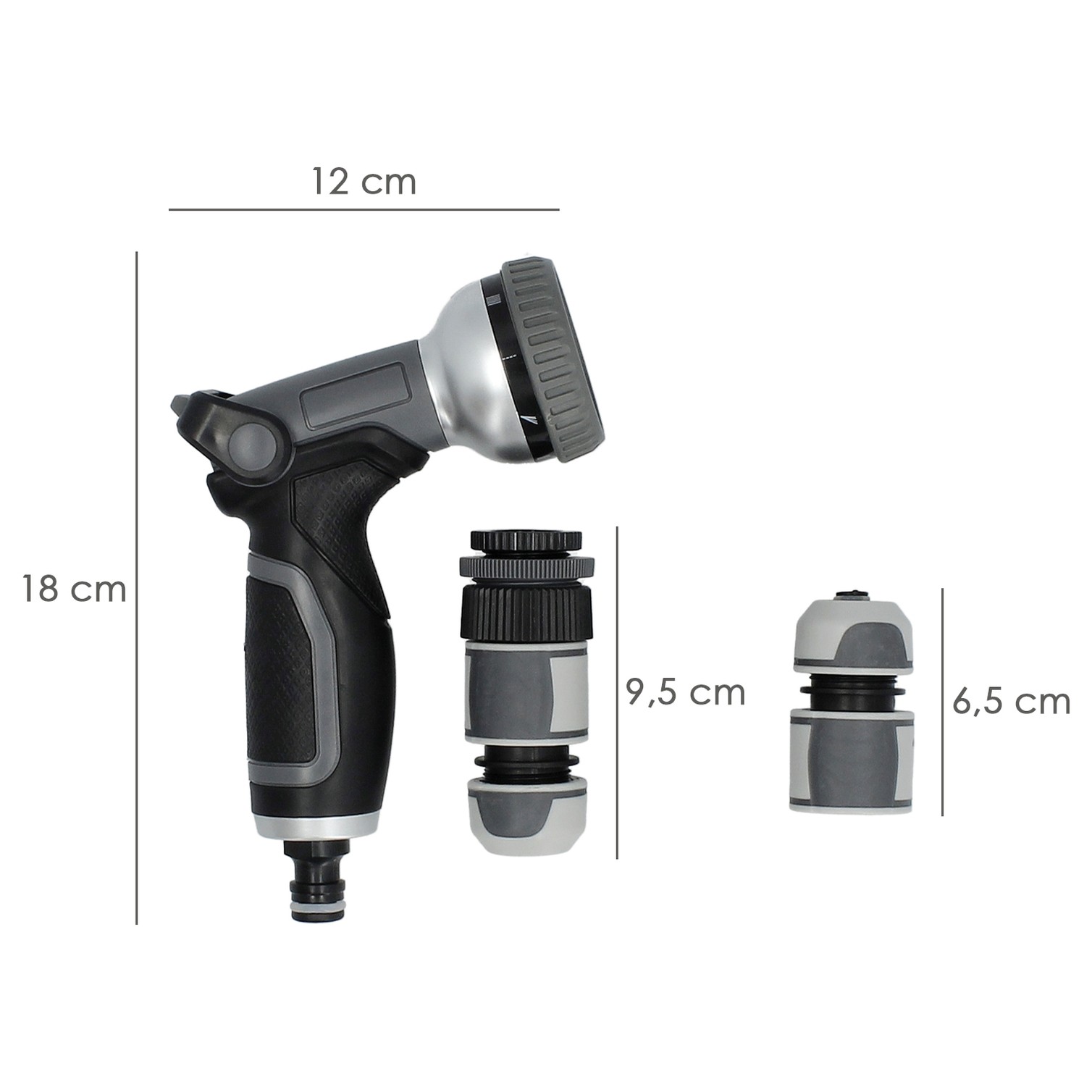 Manguera Tricotado No Torsion 15 mm. - 5/8" Rollo 20 Metros Con Kit de Riego