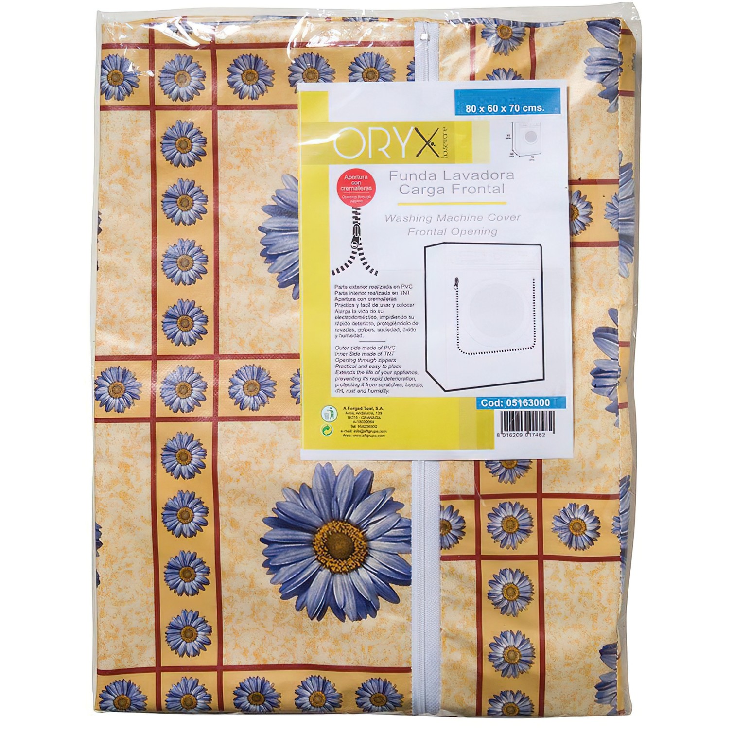 Funda Lavadora Carga Frontal Oryx