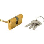 Cilindro Iseo F5 Europeo 30x30 Latonado Leva Larga