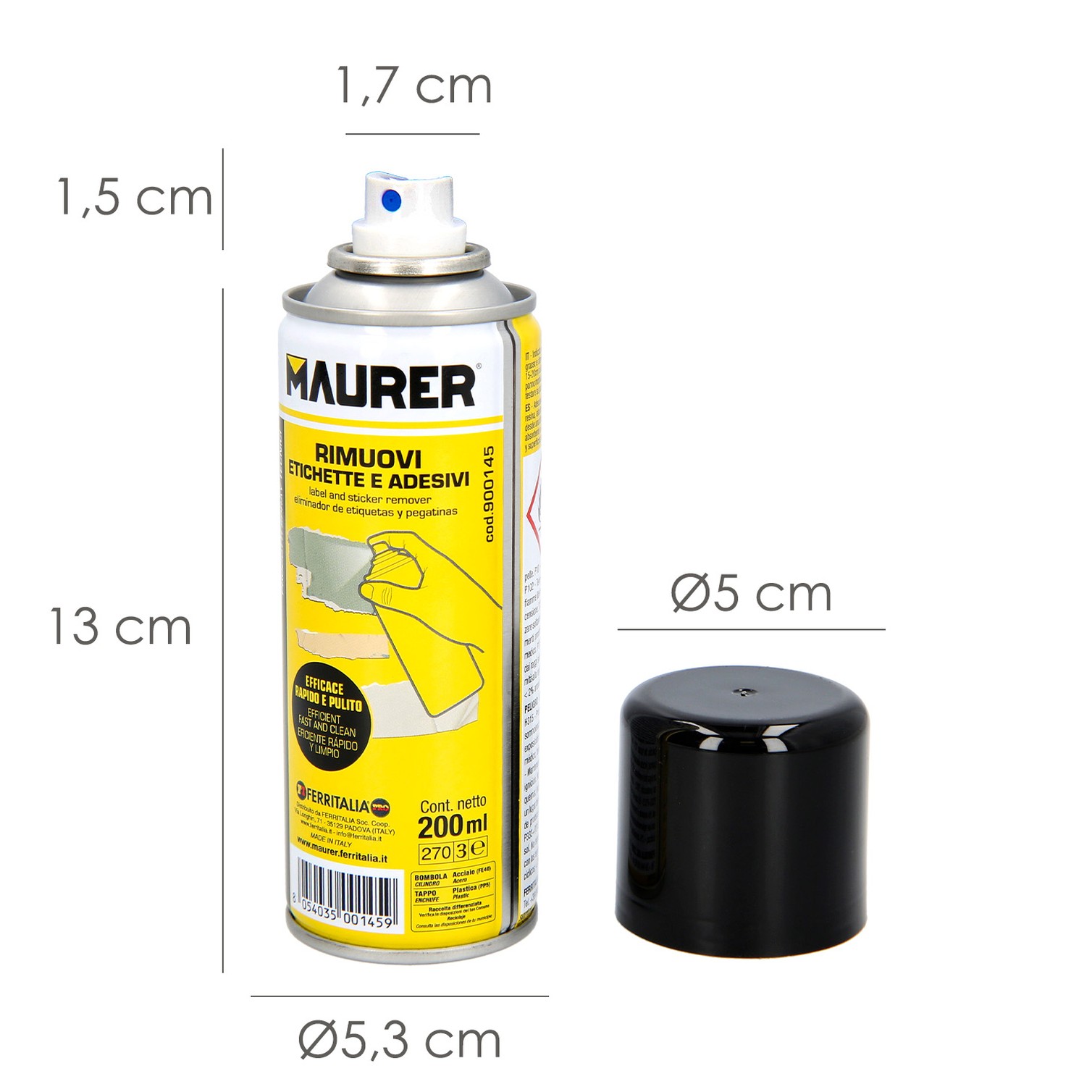 Spray Elimina Etiquetas / Adhesivos 200 ml.